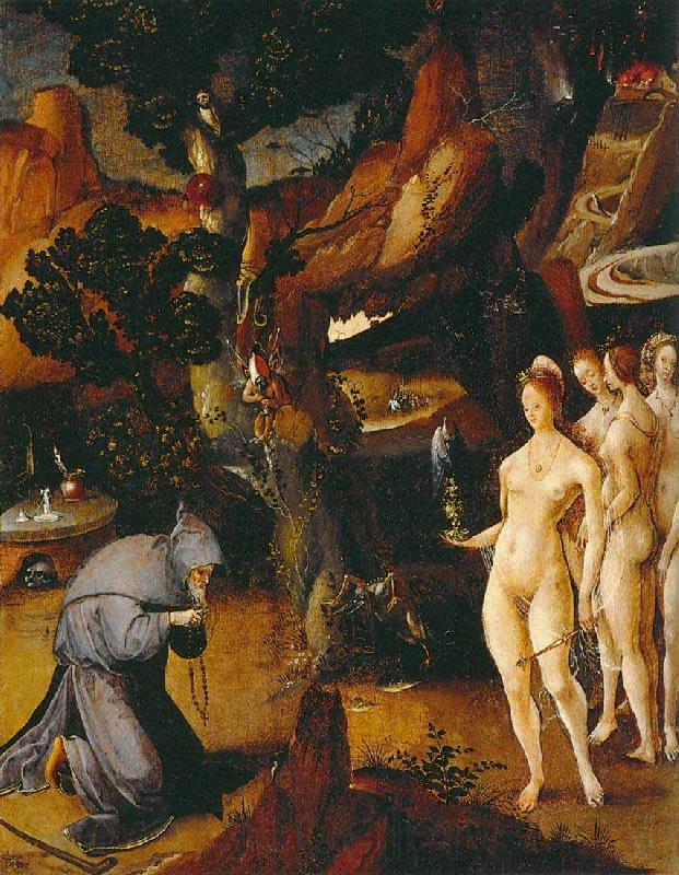 Cesar De Cock Temptation of St Anthony France oil painting art